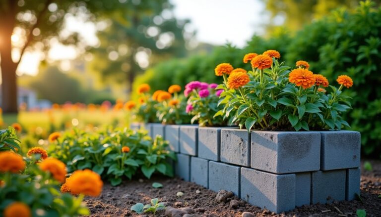 Comment garantir la stabilité d'une jardinière en parpaing sans fondation