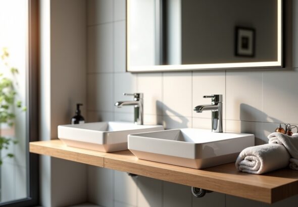 Hauteur idéale du meuble vasque : allier ergonomie et confort pour votre salle de bains