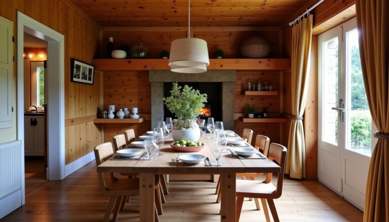 Comment aménager une salle à manger chaleureuse et accueillante grâce au bois massif