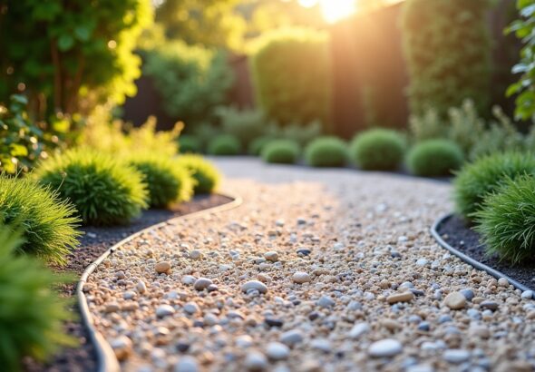 Comment remplacer votre pelouse par du gravier : guide complet des étapes, coûts et astuces