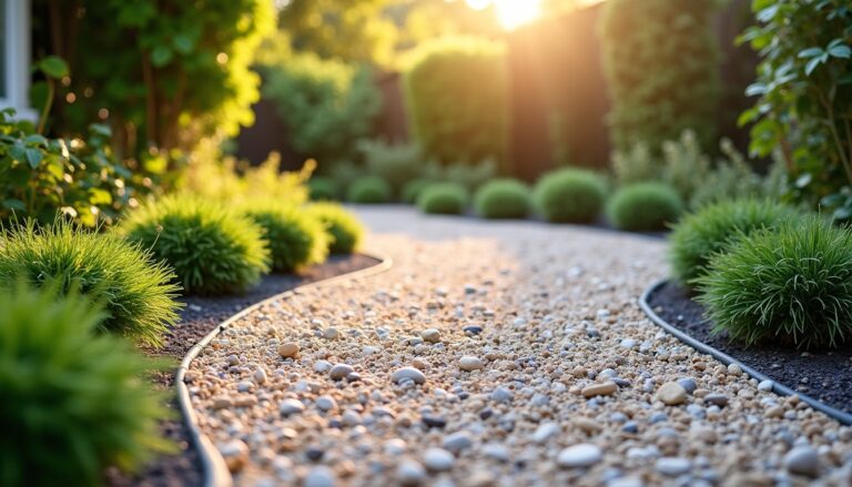 Comment remplacer votre pelouse par du gravier : guide complet des étapes, coûts et astuces