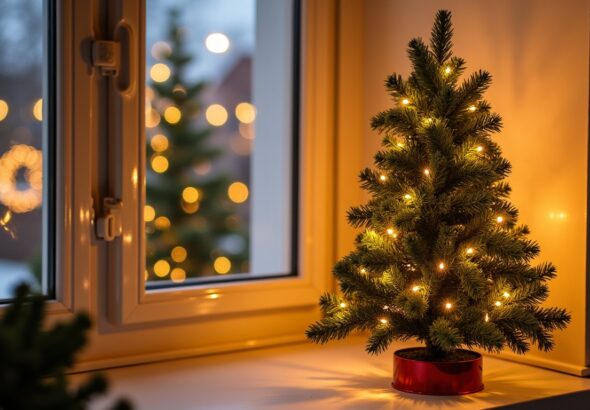 Petit sapin de Noël artificiel : la solution parfaite pour sublimer les petits appartements