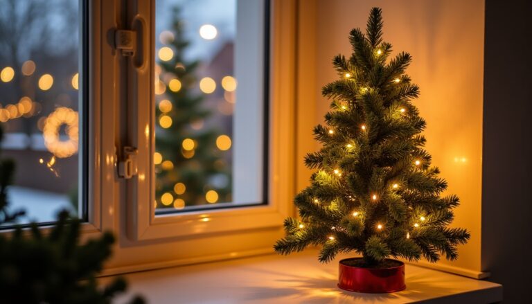 Petit sapin de Noël artificiel : la solution parfaite pour sublimer les petits appartements
