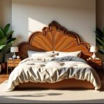 Transformez votre chambre en un havre d'élégance naturelle avec une tête de lit en bois